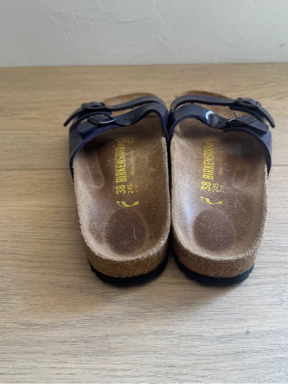 Birkenstock Ibiza Deep Purple Patent Leather Sandals